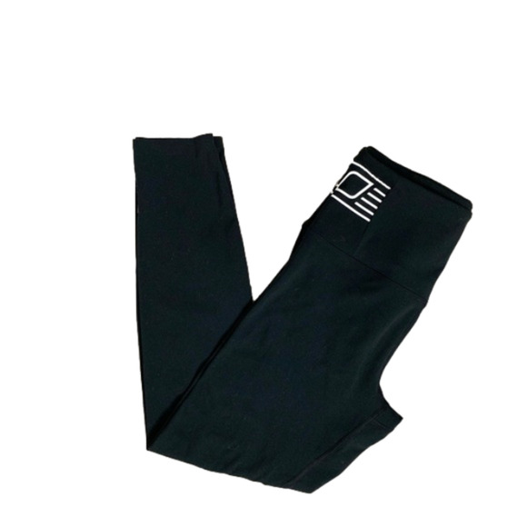 Lorna Jane High Rise 7/8 Length Leggings High rise waist Capri Crop Black Small - Picture 2 of 10